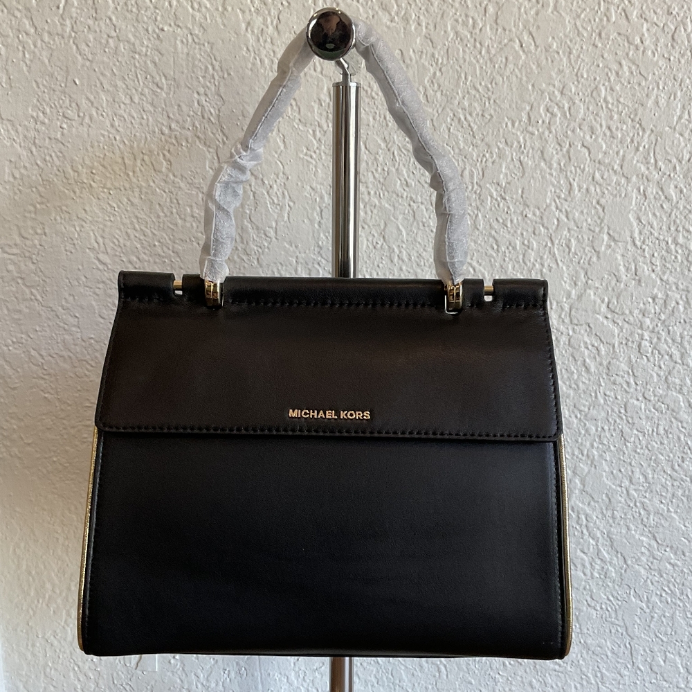 Michael Kors Jasmine Black Handbag NWT